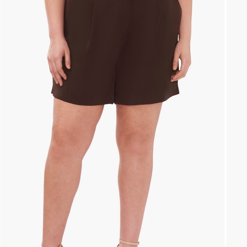 Relaxed Elastic Waist Brown Pants